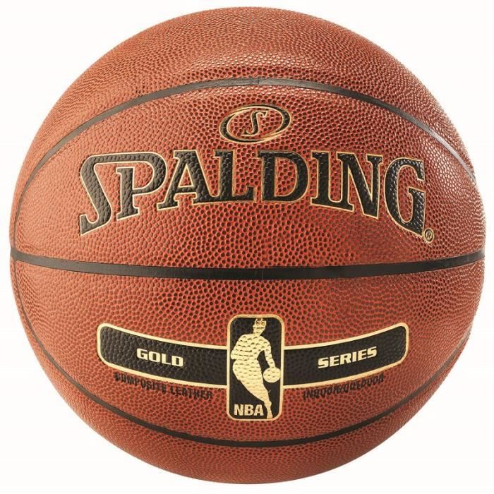 Ballon Spalding NBA Gold orange noir Taille 6 Cdiscount Sport