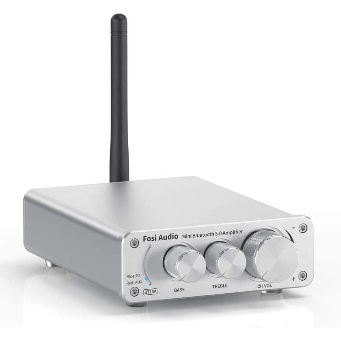 Amplificateur Stéréo 2.1 Canaux Ciciglow - 2x80W, Bluetooth, Entrées AUX/HDMI, Contrôle Basse/Aiguë - 4