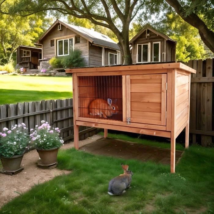 Meilleurs prix pour Clapier à lapin en bois extérieur abri jardin Carrot