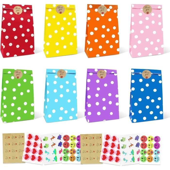 Sacs En Papier, Sacs De Bonbons En Papier 48 Pièces SacsCadeaux