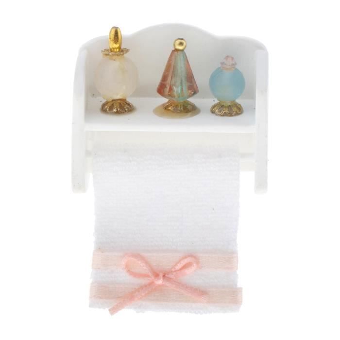 serviettes salle de bain Accessoire échelle 1/12 maison de poupées miniature OR porte-serviettes 