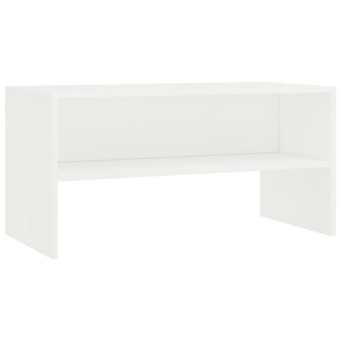 vidaXL Meuble TV Blanc 80 x 40 x 40 cm Aggloméré
