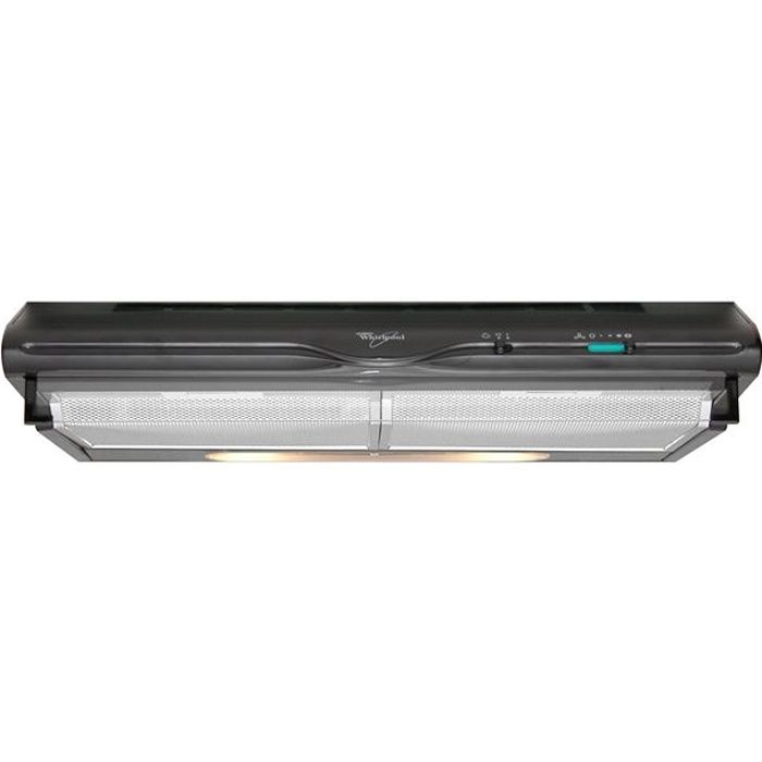 Whirlpool Akr441nb Hotte Visiere Evacuation Ou Recyclage 550m3 H 65db 3 Vitesses L60cm Noir Achat Vente Hotte Cdiscount