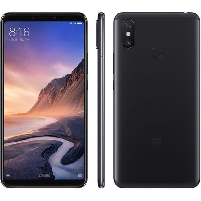 Xiaomi mi Max 3 + 6 Go Smartphone Snapdragon 636 Core 5500mAh 6.9 écran 2160x1080 Smartphone 12 MP + 5MP OTA - vue 1