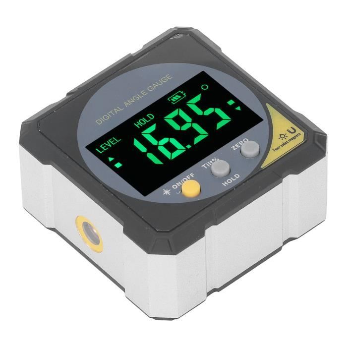 Compteur D'Angle Numérique Magnétique DLW30 – Inclinomètre LCD 4x90° IP54 Pour Travail Du Bois Et Bricolage Précis