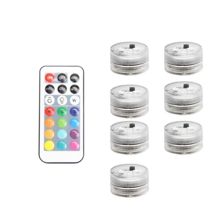 7 Light 1 Remote Lampe LED RGB SubSN étanche conforme à la norme IP68 ...