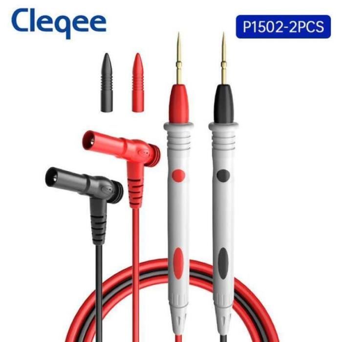 Fils De Test Multimètre 1000V/20A – Sondes à Pointe Fine Aiguille, Câble Souple