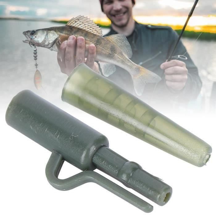 Accessoires Pêche à La Carpe - Clips Plomb En C Avec Tube Silicone Pour Helli/Chod Rig