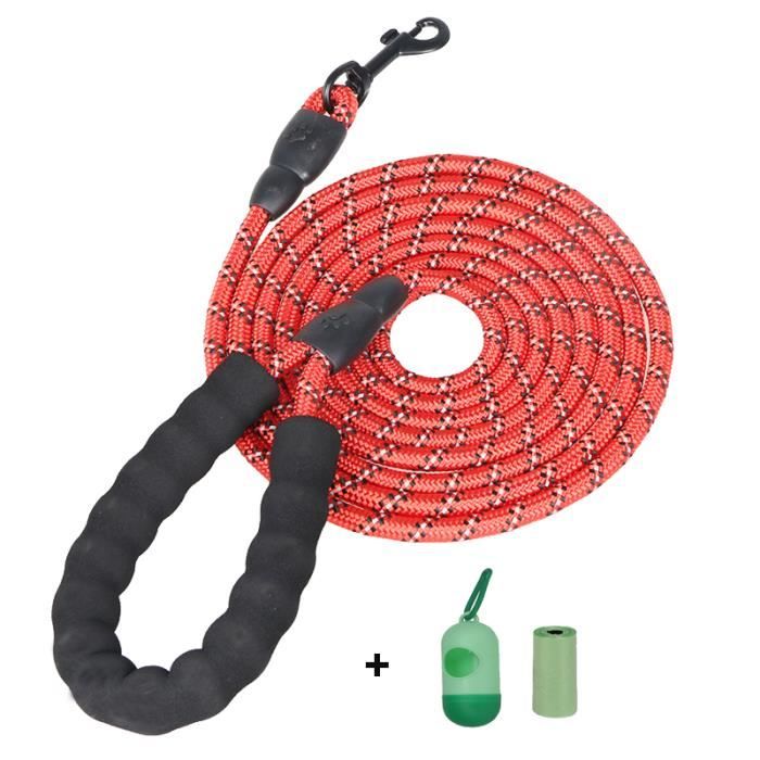 Meilleurs prix pour HARNAIS ANIMAL,Rouge-1.0X150CM--Longe en Nylon pour chien, 1.5M-2M-3M, laisse réfléchissante, longue corde'escalade pour chiot,