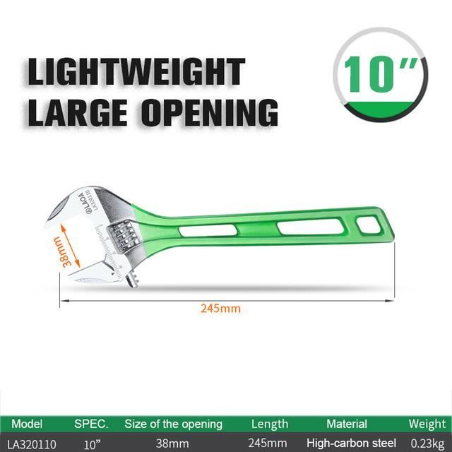 LUKRA Clé à Molette 3 Mâchoires 100-170 Mm – Outil Extracteur Couvercle Pompe à Carburant Voiture