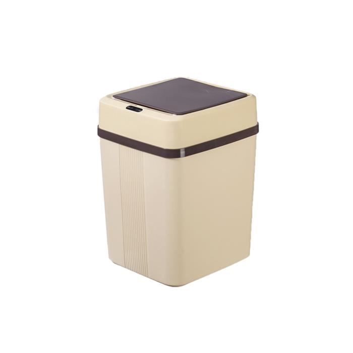 Poubelle électrique Avec Capteur 12L - Lot De 2 - Ouverture Mains Libres, Pied Ou Genou - Imperméable IPX5 - Pour Cuisine, Salle De Bain