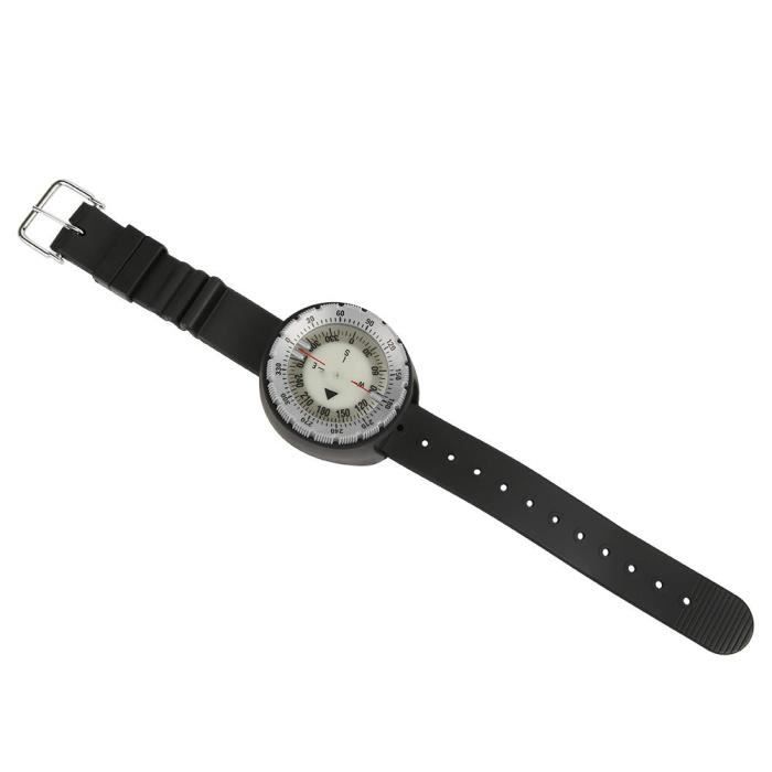 Boussole De Plongée Sous-marine - 50 Mètres - Lumineuse - Étanche - Noire
