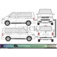 Van VW Volkswagen T4 T5 T6 Kit Décoration Noir - Sticker Autocollant Graphic Decals - Edition-1