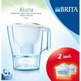 BRITA Carafe filtrante Aluna 2,4 L + 2 cartouches Maxtra blanc-1