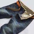 Jeans Homme slim Pantalon Hommes avec déchirures  Bleu FBC159H-1