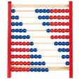 Boulier en bois - PLAYTASTIC - 100 boules - Rouge et bleu-1