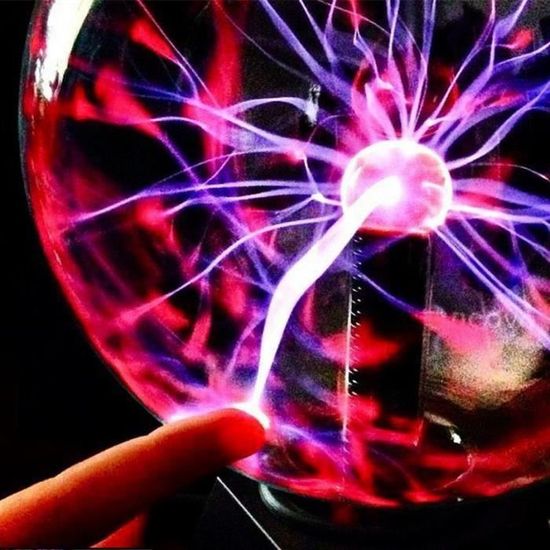 Boule plasma lumineuse style rétro années 80 - Sphère en verre de 20cm de  diamètre - 2 modes de fonctionnement - Idée cadeau ! - Cdiscount Maison