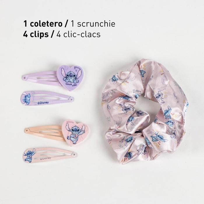 Lot De 6 Pinces à Cheveux Acrylique - Personnage Stitch - Multicolore - Pour Filles/ados - Neuf Sans étiquette