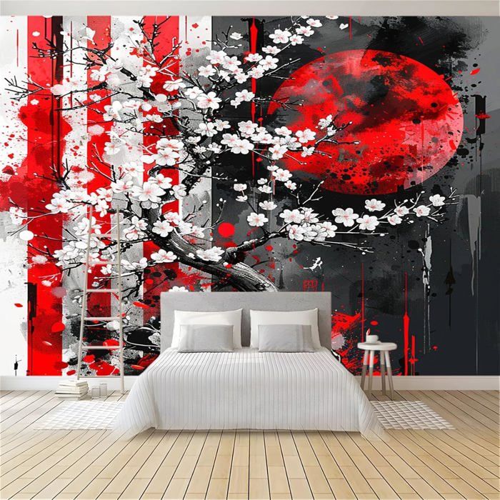 Papier Peint Panoramique 3D Art moderne soie Murale Multicolore pour ...