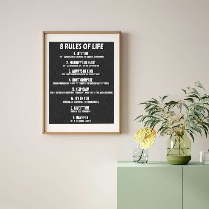 Affiche rétro tendance avec citations rétro, décoration murale