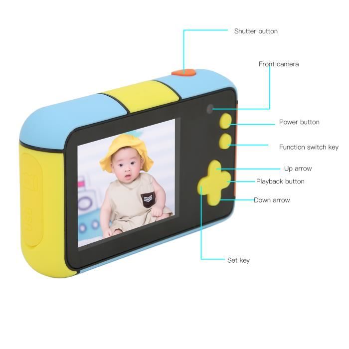 Appareil photo numérique pour enfants doté d'un écran HD de 2 pouces m –  Ludikid