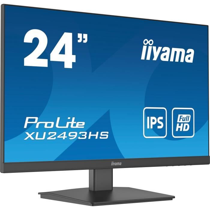 Ecran PC - IIYAMA XU2493HS-B5 - 24 FHD - Dalle IPS - 4 ms - 75Hz - HDMI /  DisplayPort - Cdiscount Informatique