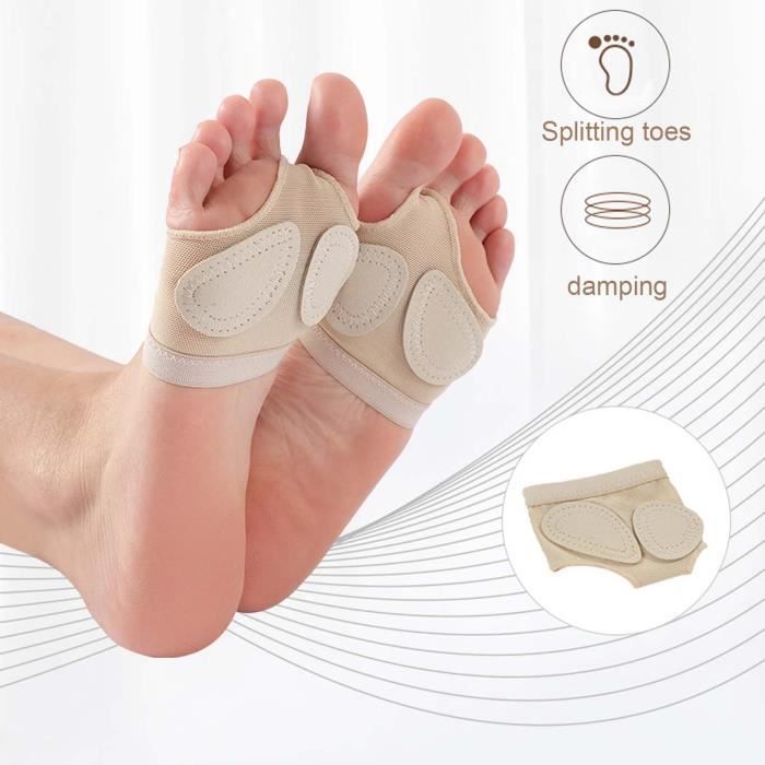 TOZBLEU Coussinets Pied Pour Danse - 2 Paires - Microfibre Antidérapante - Pour Ballet, Jazz