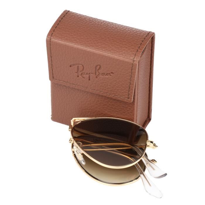 RAY BAN Lunettes de Soleil Folding Aviator RB3479 Dore Mixte Dore Achat Vente lunettes de soleil Mixte Adulte Cdiscount