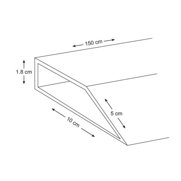 Alu Flachstange 150x15 Mm – AlMgSi0,5 – Längen 50–200 Cm – Vielseitiges Aluminiumprofil Für Bau & Handwerk – Halbzeug