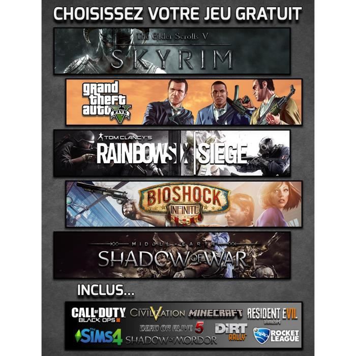 Vibox BX-11 PC Gamer avec 2 Jeux Gratuits, Win1
