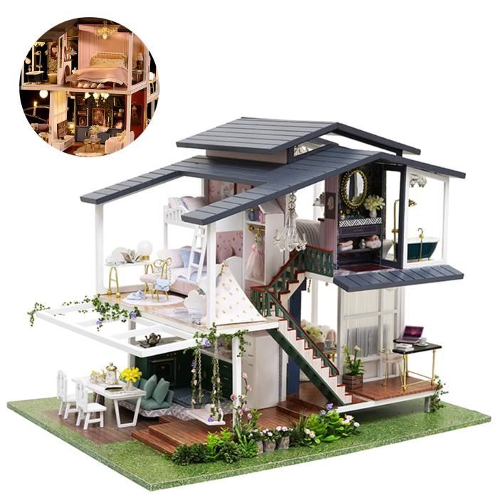 Aolso Maison de poupée Meubles Miniatures, 15 pièces Miniature Accessoires, Mini Maison de poupée Micro Accessoires, Cuisine en résine Mini modèle Alimentaire Décoration de pour