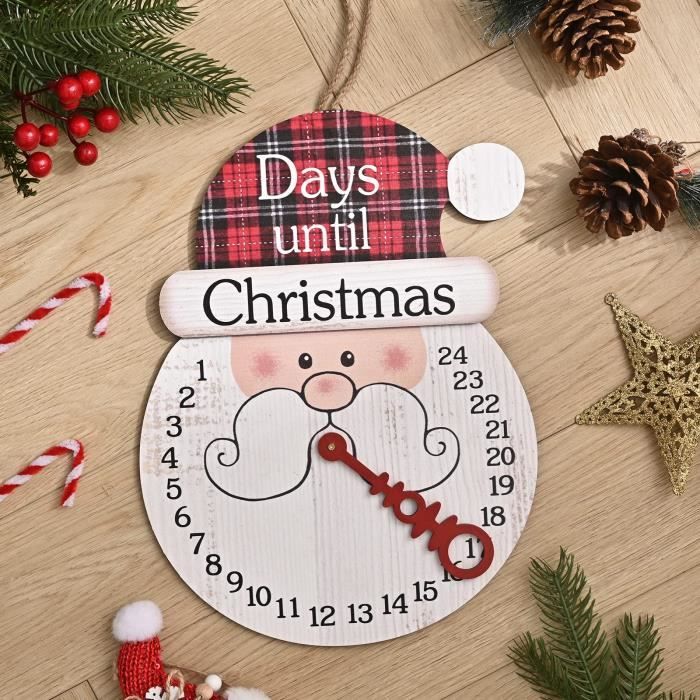 Horloge de Père Noël compte à rebours du Noël