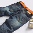 Jeans Homme slim Pantalon Hommes avec déchirures  Bleu FBC159H-2
