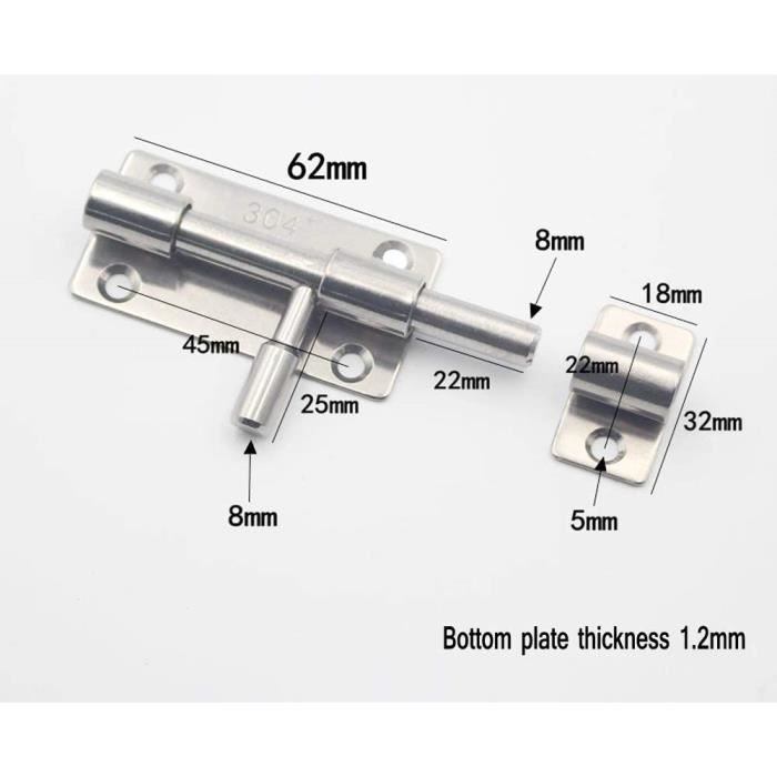 Loquet Et Targette Serrure De Porte Cadenas Moraillon Fermoir Loquet De Porte Avec Vis Pour