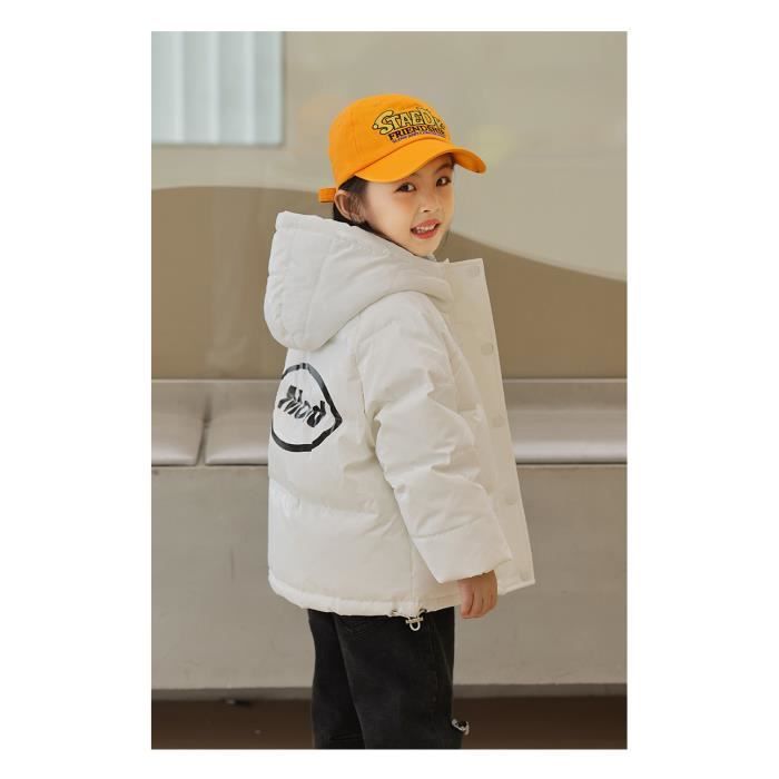 Doudoune Mixte Enfant Couleur Unie Casual Epais Chaude Hiver avec