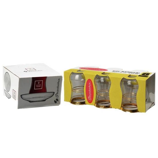 Lot De 12 Verres à Thé Turc Pasabahce - Verres Traditionnels 105ml Lave-Vaisselle