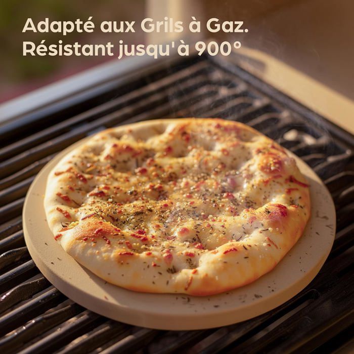 Pierre à Pizza Cordiérite + Pelle Bois – Cuisson Croustillante Comme En Italie Four & Grill