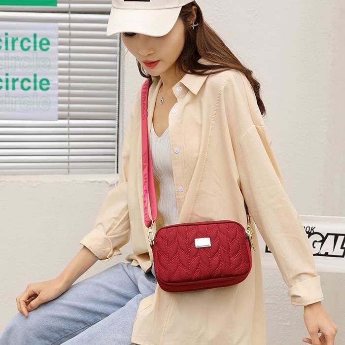 Petit Sac Bandouli re Matelass Pour T l phone Portable