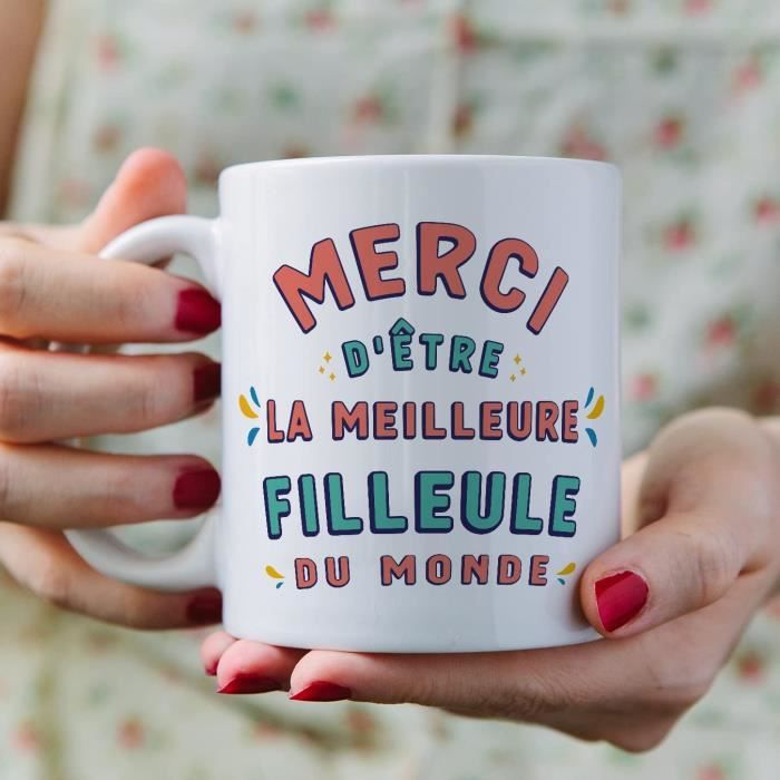 LI-Tasses pour FILLEULE - En Français - Cadeau original pour FILLEULE -  Merci d'être le meilleur - 11 oz - 330 ml[533] - Cdiscount Puériculture &  Eveil bébé