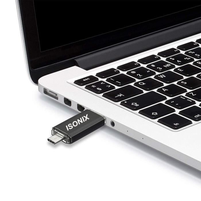Clé USB 32 Go - Clé USB iPhone / iOS / Android 32 Go - Clé USB 4 en 1 -  Douxe T03