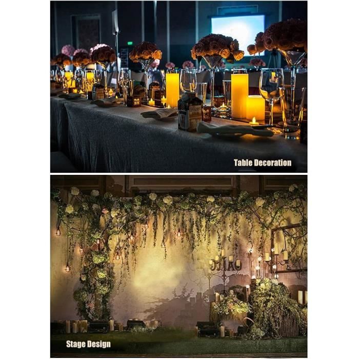 Bougie Led Flamme Vacillante, 6 Pièces Bougies LED Sans Flamme à Piles, Bougie Electrique Flamme Vacillante, Bougies Coniques LED pour Noël, Thanksgiving, Halloween, Anniversaire, Mariage Bougie Led Flamme Vacillante, 6 Pièces Bougies LED Sans Flamme à Piles, Bougie Electrique Flamme Vacillante, Bougies Coniques LED pour Noël, Thanksgiving, Halloween, Anniversaire, Mariage