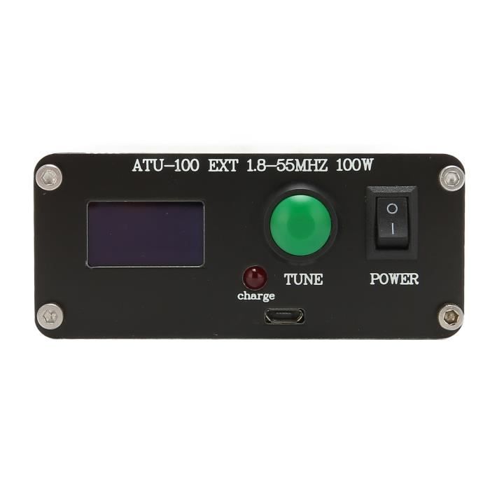 Tuner D'antenne Automatique ATU100 100W (1,8-50 MHz) Avec écran OLED 0,96 Pouce - Mini Et Compact !