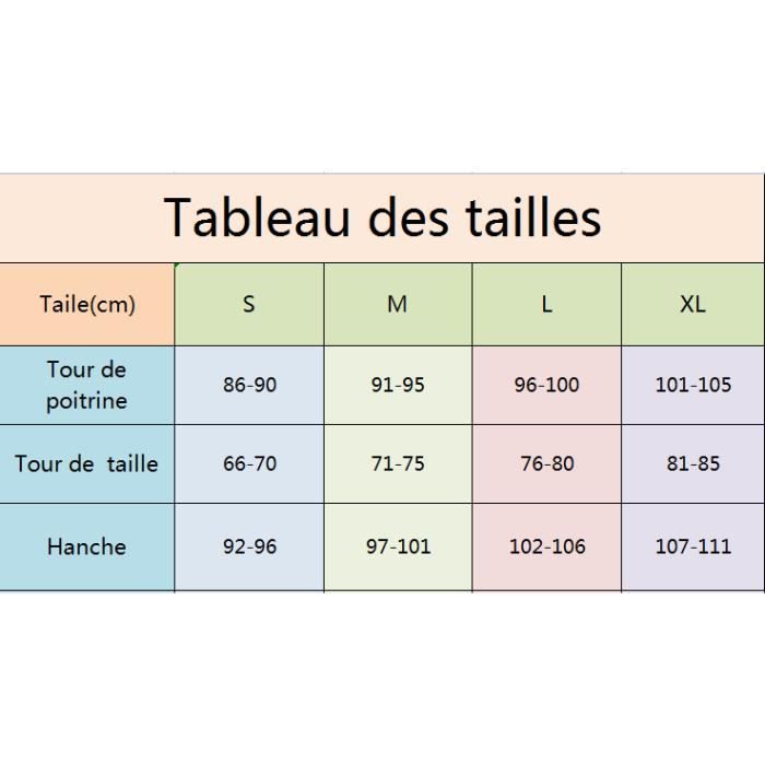 Correspondance taille maillot de bain femme sales