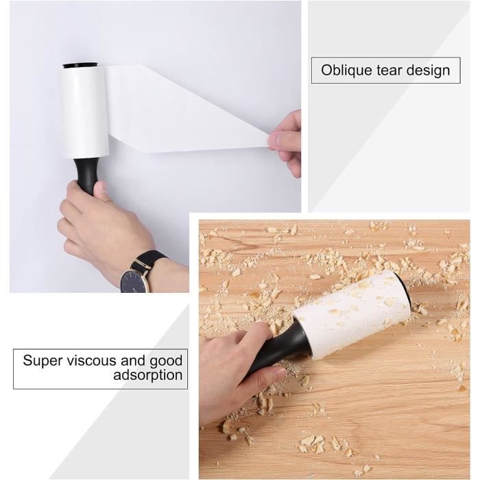 Rouleau A Peluches Brosse Anti Poil Animaux 540 Feuilles Rouleau De Peluche Tres Collant Rouleau Adhesif Vetement Ensemble De H567 Cdiscount Maison