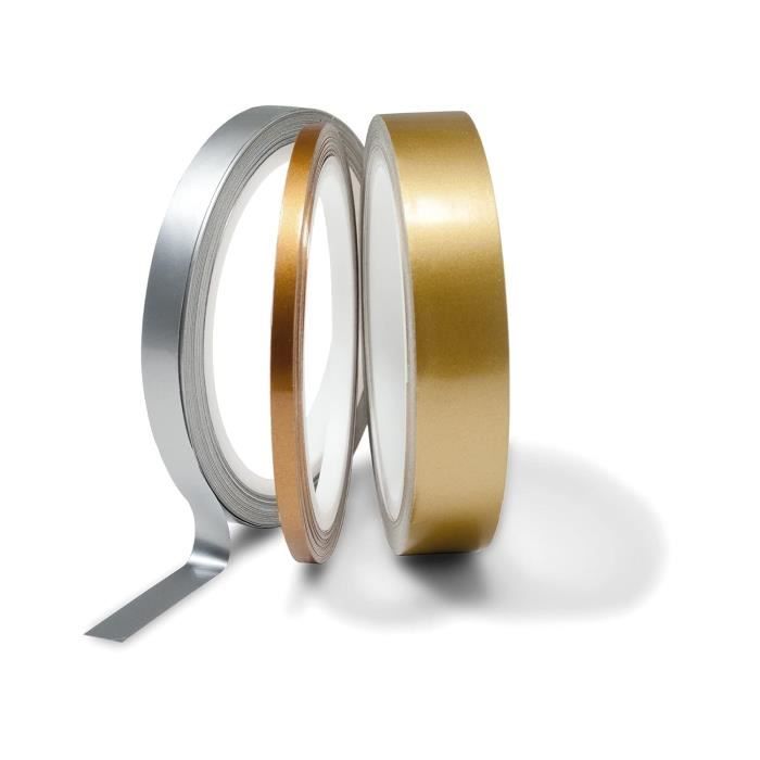 Ruban Adhésif Métallique Coloré Brillant B = 10 Mm 10 M[W1673 ...