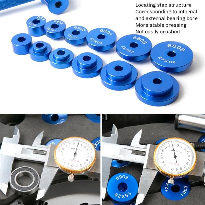 Kit De Presse De Roulement Pour Vélo – 46 Pièces, Bagues 6800-6806, 6900-6903, 6000-6002 – Outil D'installation Moyeu VTT/route