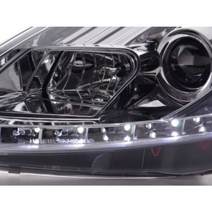 Lot Phares Avant Gauche + Droit Pour Fiat Grande Punto 199_ - Verre Transparent, Réglage électrique, Couleur Anthracite