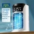 Climatiseur USB portable - 3 en 1 ventilateur Humidification évaporative - Bureau et maison - Portable