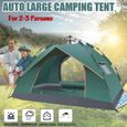 Tente de Camping Automatique 3-4 Personne Portable Anti-UV en Plein Air Randonnée Plage 200X150X120cm-0