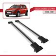 Pour Dacia Sandero STEPWAY 2012-2020 Barres de Toit Railing Porte-Bagages de voiture FLY Modèle GRIS 1720-0